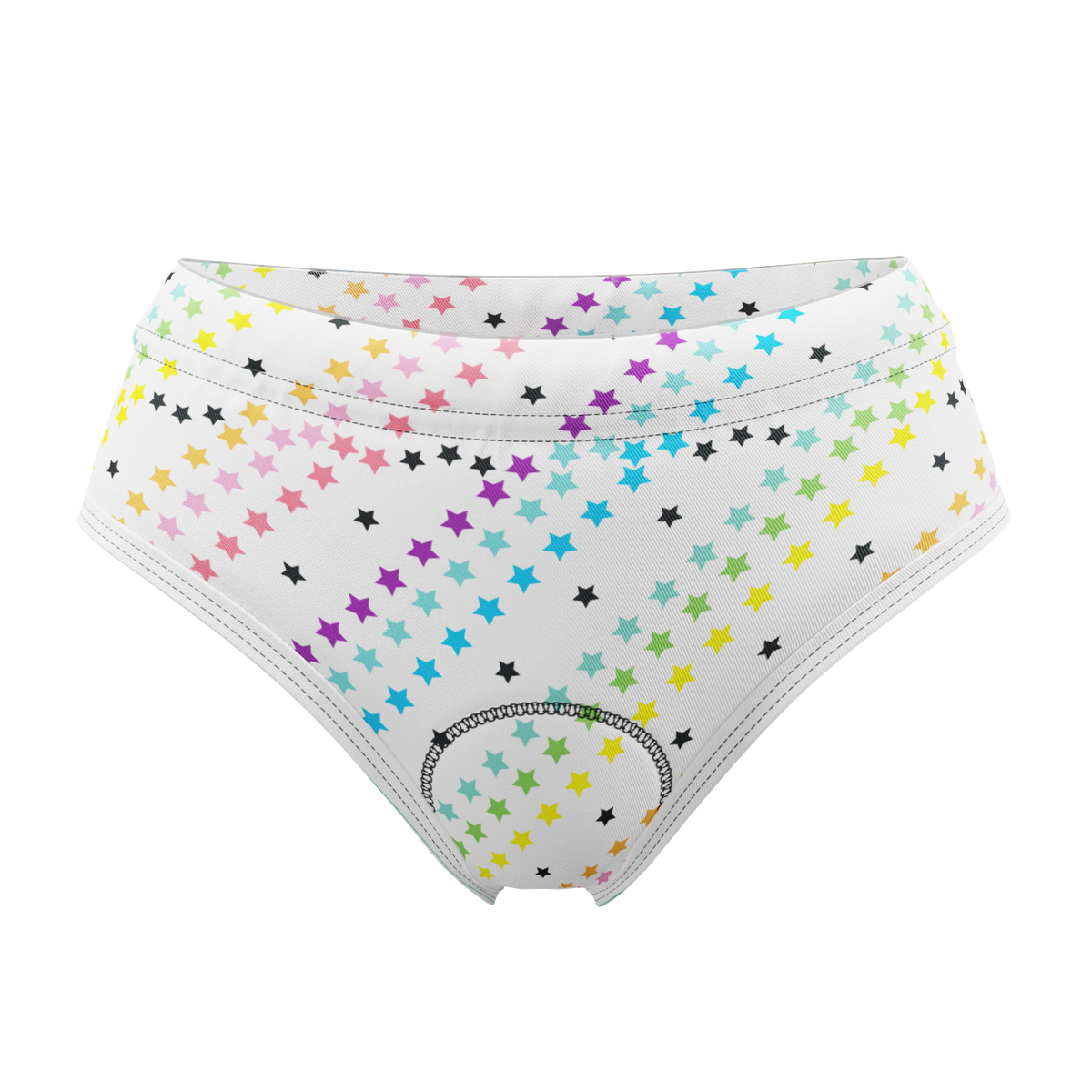 Women's Rainbow Striped Gel Padded Cycling Underwear-Briefs – Online  Cycling Gear