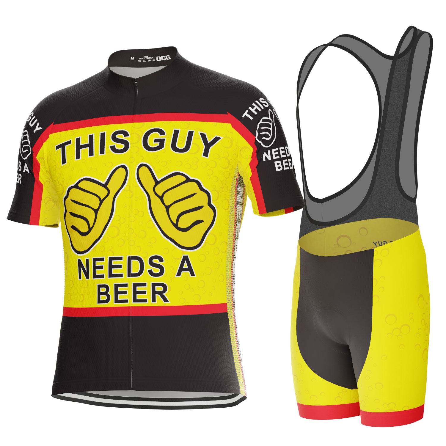 Men's Washington D.C. Short Sleeve Cycling Kit Only - Exclusive 4XL by OCG