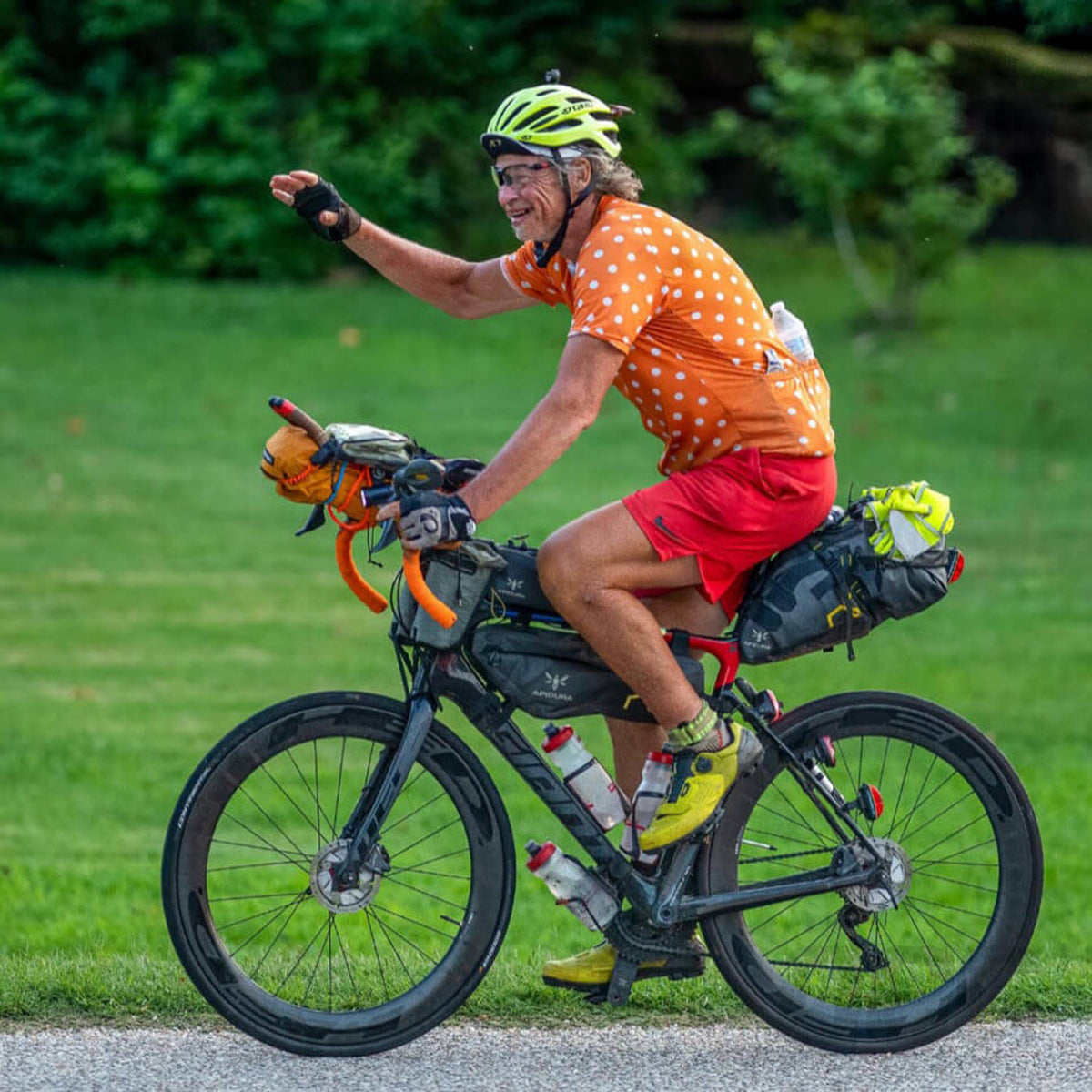 Orange and Blue Polka Dot Bike Jersey, Custom Polka customized cycling  jersey, orange and blue dot cycling shirt, amazing any color custom made  polka dot cycling