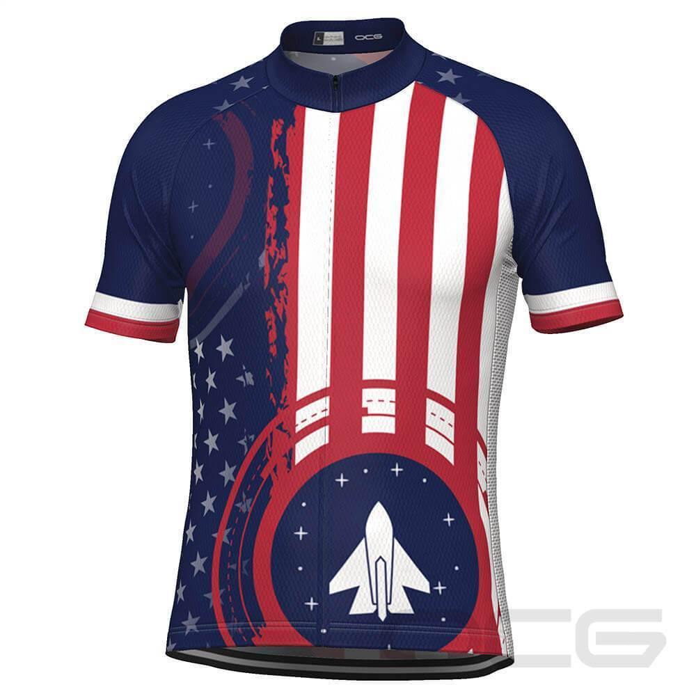 Red White Blue Cycling Jersey Men s Air Force American Flag Armed Forces Cycling Jersey Only XXXL Online Cycling Gear