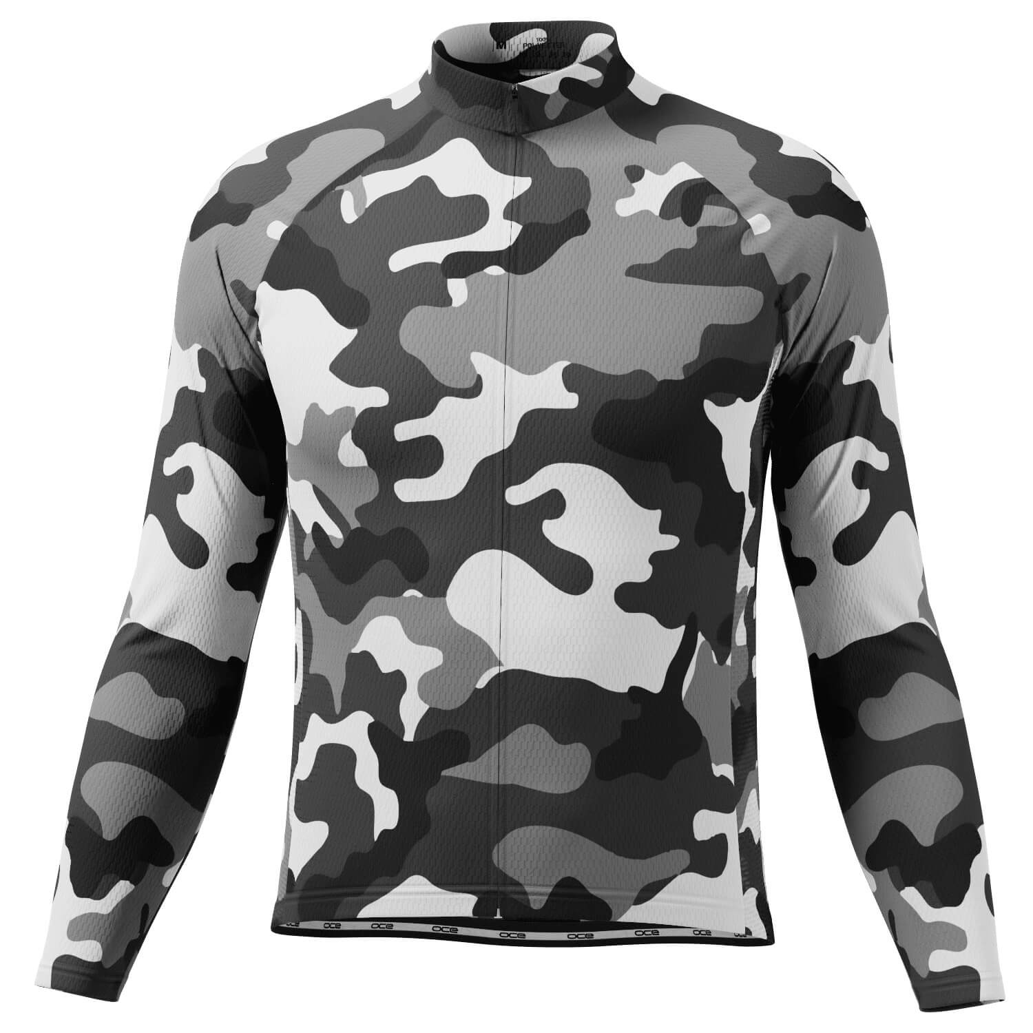 Men s Camouflage Long Sleeve Cycling Jersey