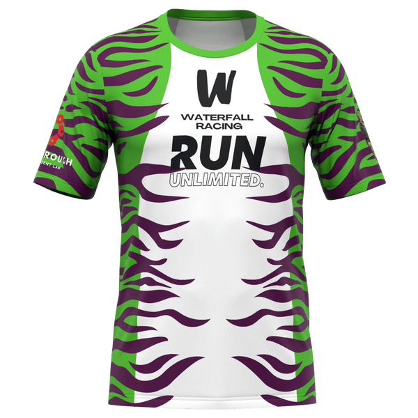 Men's Custom Tiger Pattern Short Sleeve Running Shirt