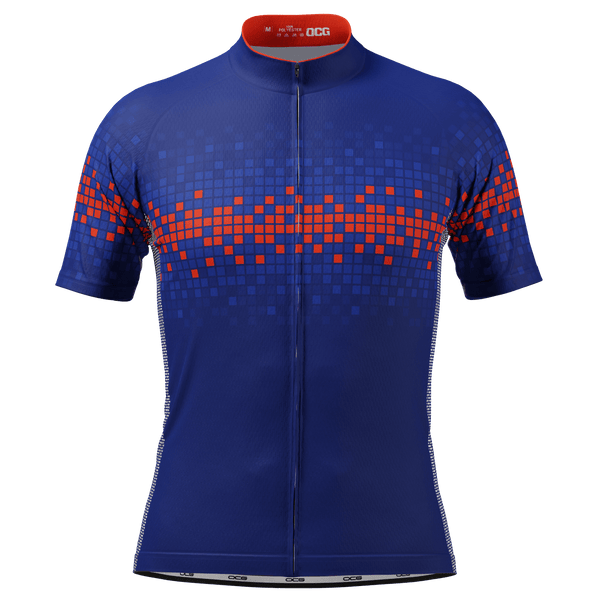 Men's Pixels Short Sleeve Cycling Jersey