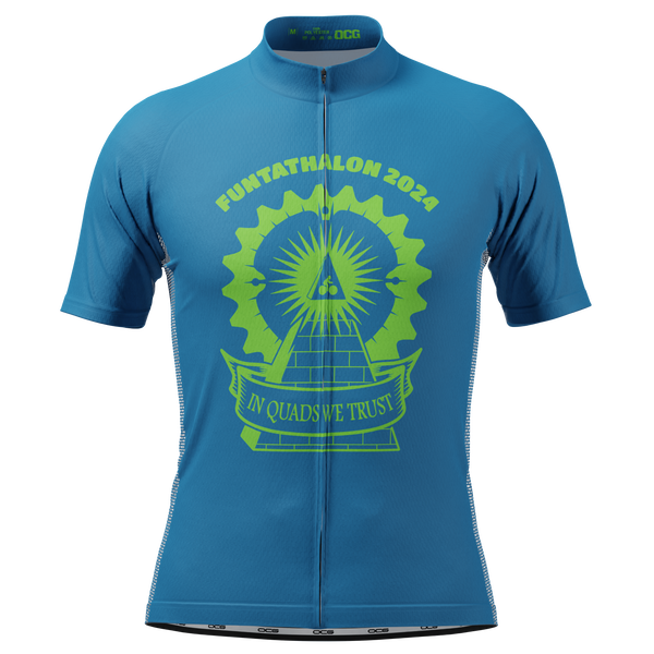 Men's Custom Funtathalon 2024 Trout Van Aert Short Sleeve Cycling Jersey