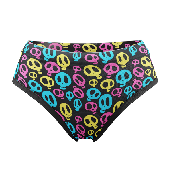 Padded ladies cycling underwear briefs - Leopard print - Comfortable undies  with chamois for cycling, spinning and commuting to work - LPRD