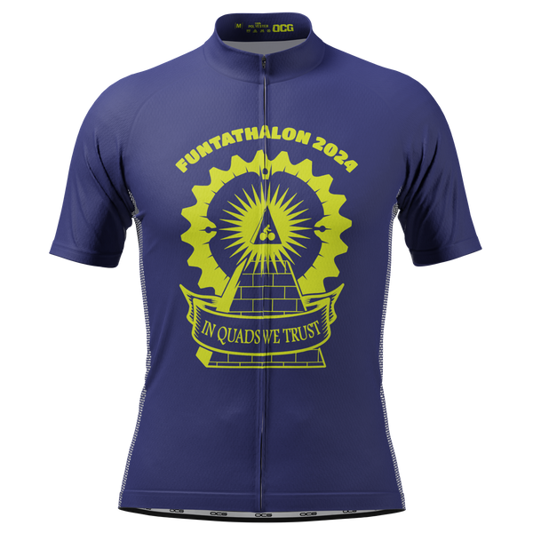 Men's Custom Funtathalon 2024 Bone Crushers Short Sleeve Cycling Jersey