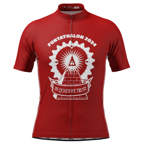 Men's Custom Funtathalon 2024 Brazen Ballerinas  Short Sleeve Cycling Jersey