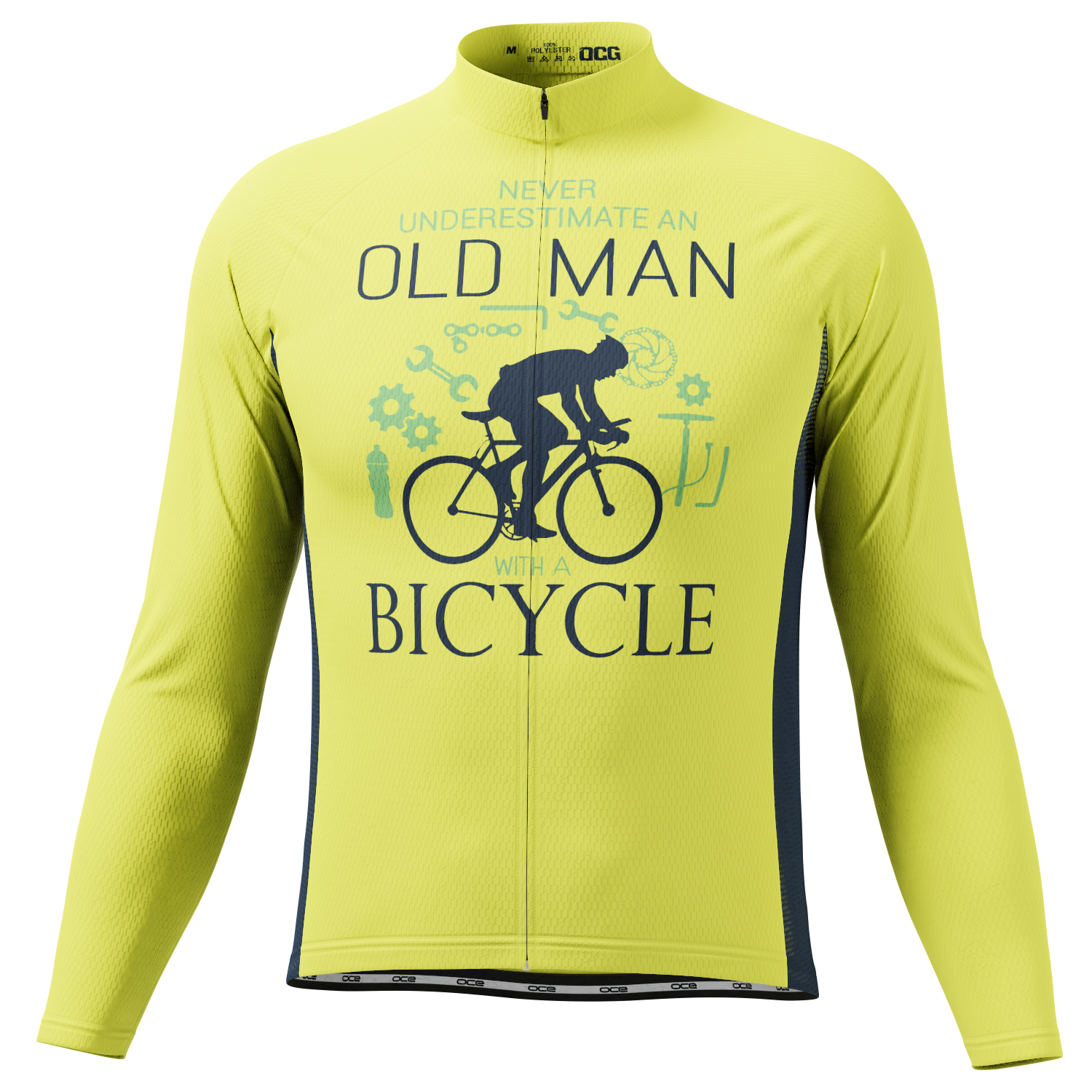 Vintage Long Sleeve Cycling Jersey for Men D02100320_04 / L