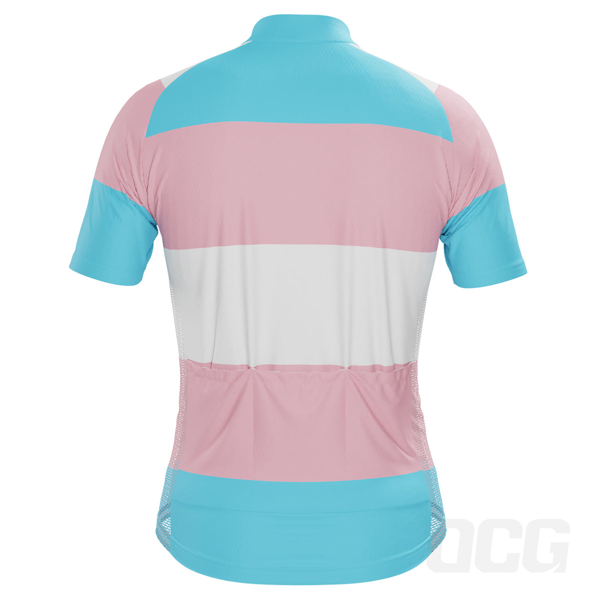 Men's Lgbt Pride Rainbow Flag Short Sleeve Cycling Jersey Only 7XL by OCG