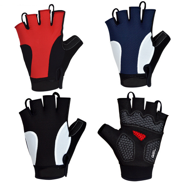 padded fingerless cycling gloves