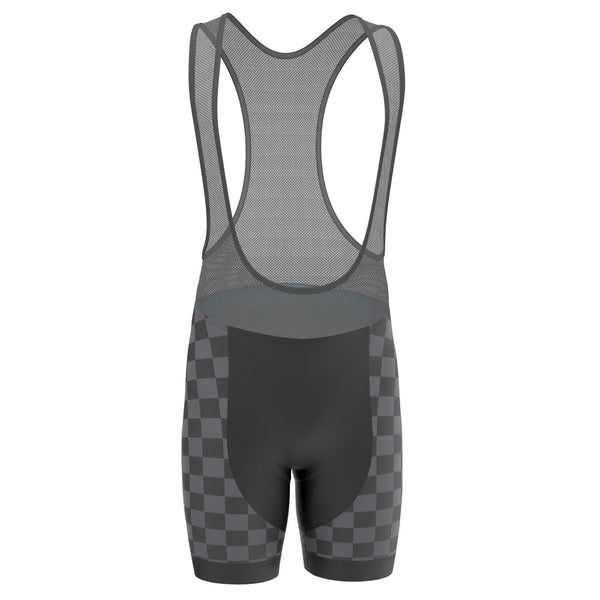 Men's Checkered Black Pro-Band Cycling Bibs