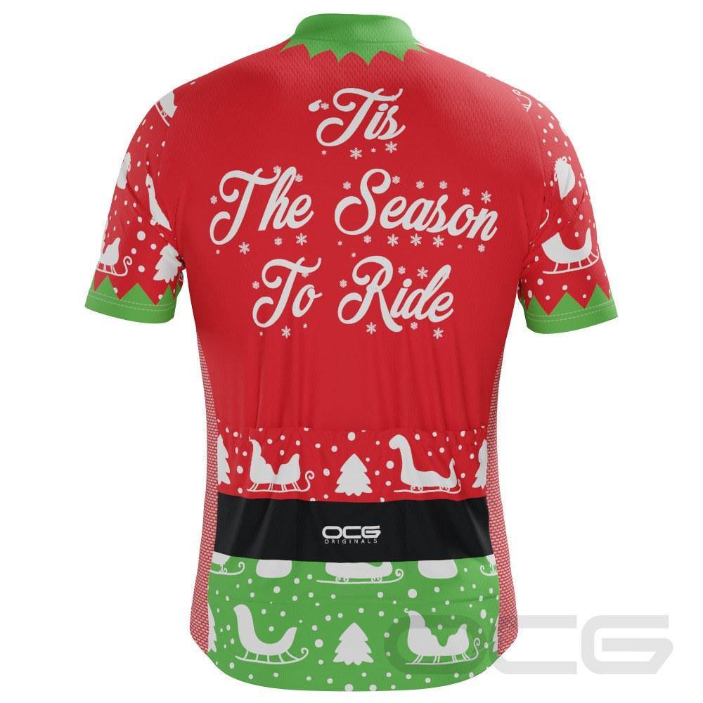 Men's Christmas Elf Season To Ride Short Sleeve Cycling Jersey – Online ...