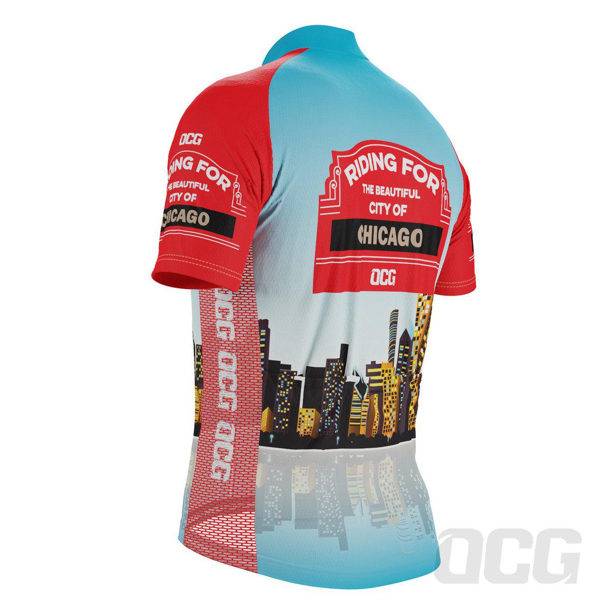 Men's Chicago Skyline Cycling Jersey