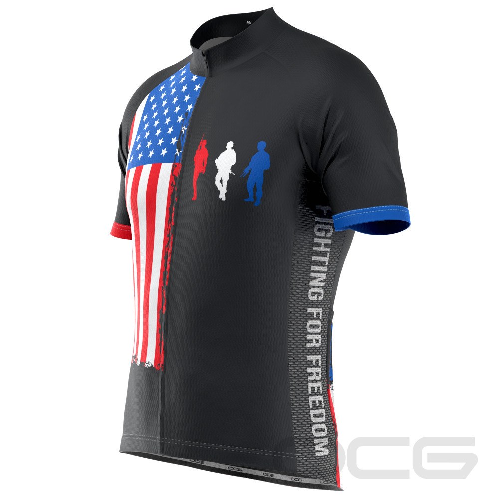 Men's Fight For Freedom USA Icon Short Sleeve Cycling Jersey – Online ...