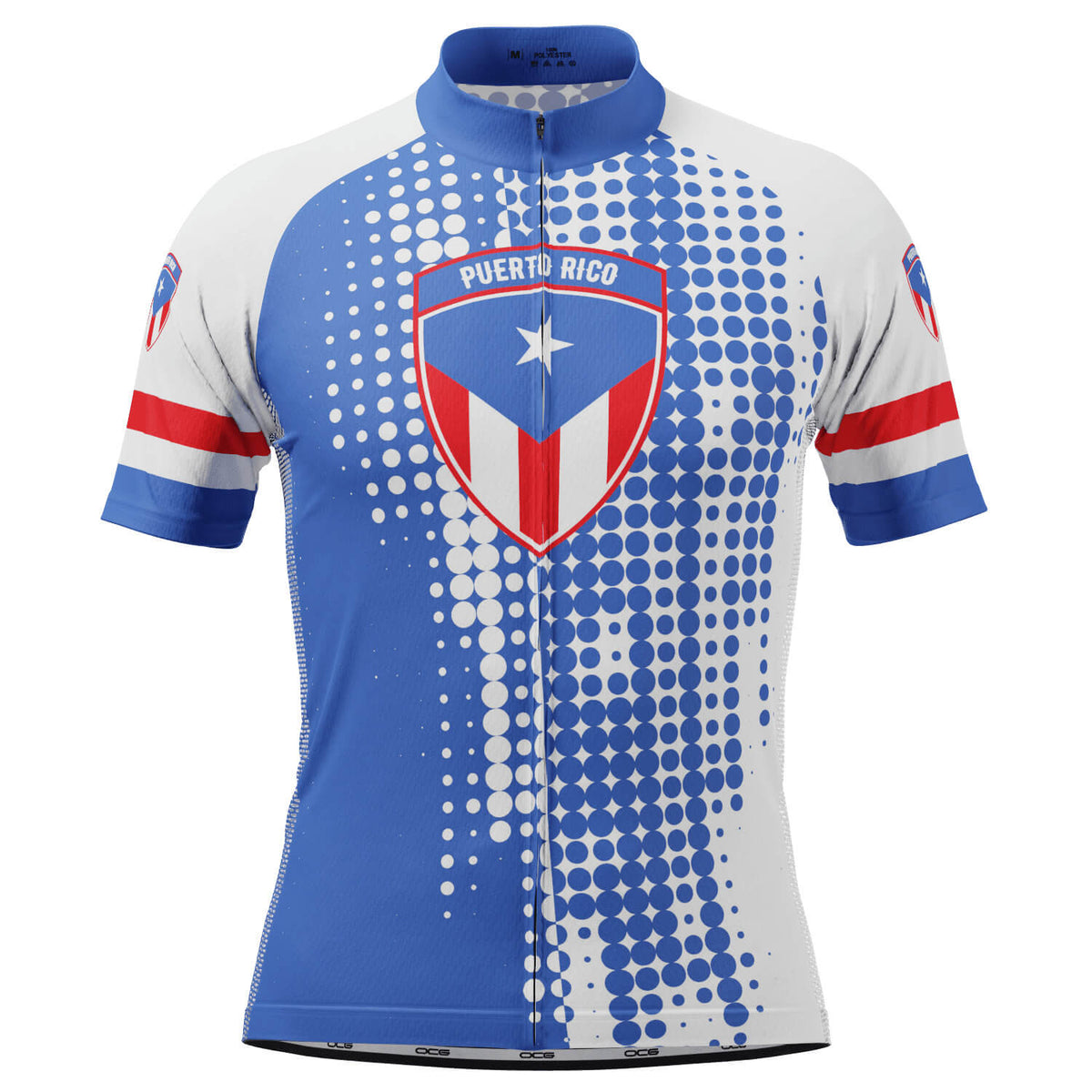 Men's Puerto Rico National Flag Short Sleeve Cycling Jersey – Online ...