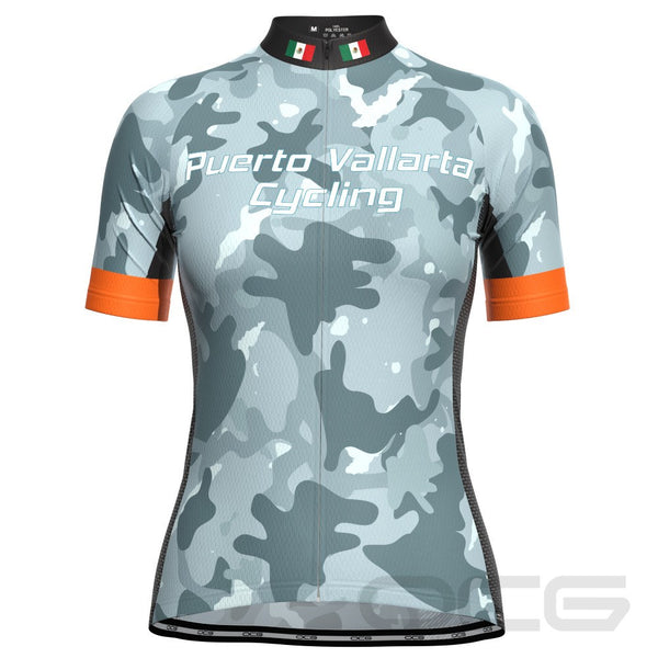 Women's Puerto Vallarta Camo Short Sleeve Cycling Jersey