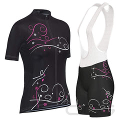 Women's Floral Swirl 2 Piece Cycling Kit