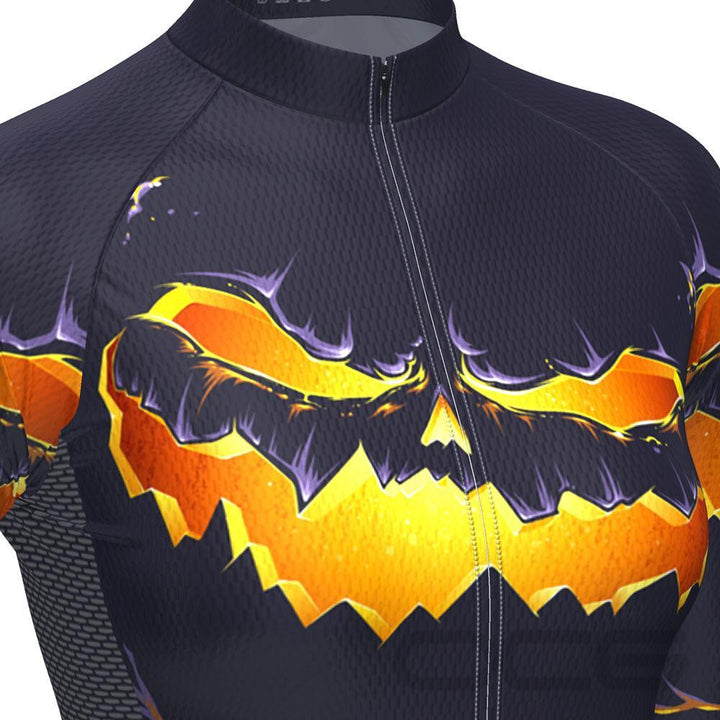 Women's Purple Pumpkin Eater Long Sleeve Cycling Jersey